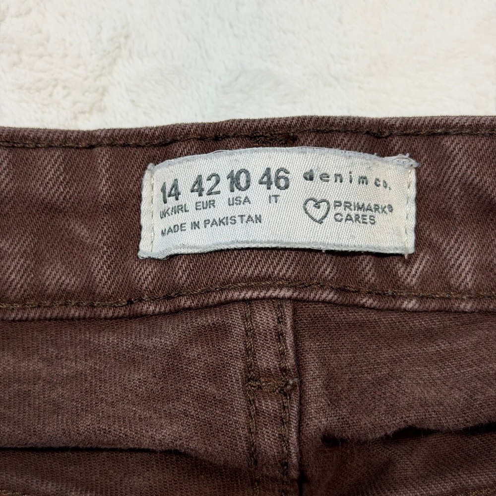 Primark Women's Wide Leg Jeans in Chocolate Brown - Picture 5 of 14